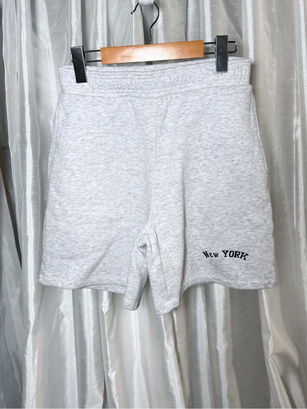 Zara Light Gray Fleece Shorts